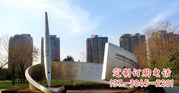长沙精美且精致的不锈钢钢笔雕塑