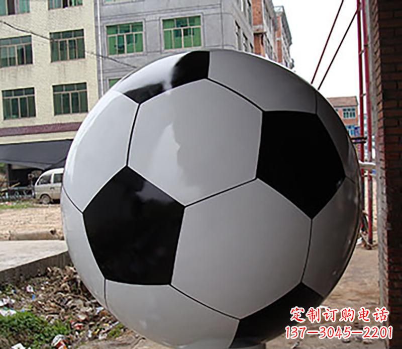 长沙优质不锈钢足球雕塑