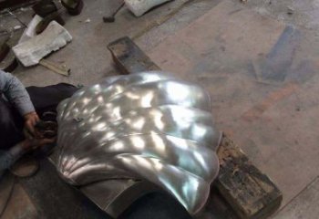 长沙精致现代的不锈钢贝壳雕塑