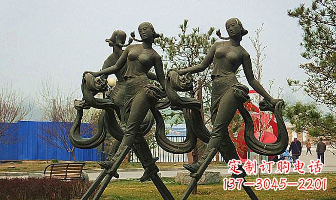 长沙中领雕塑精美女孩雕塑