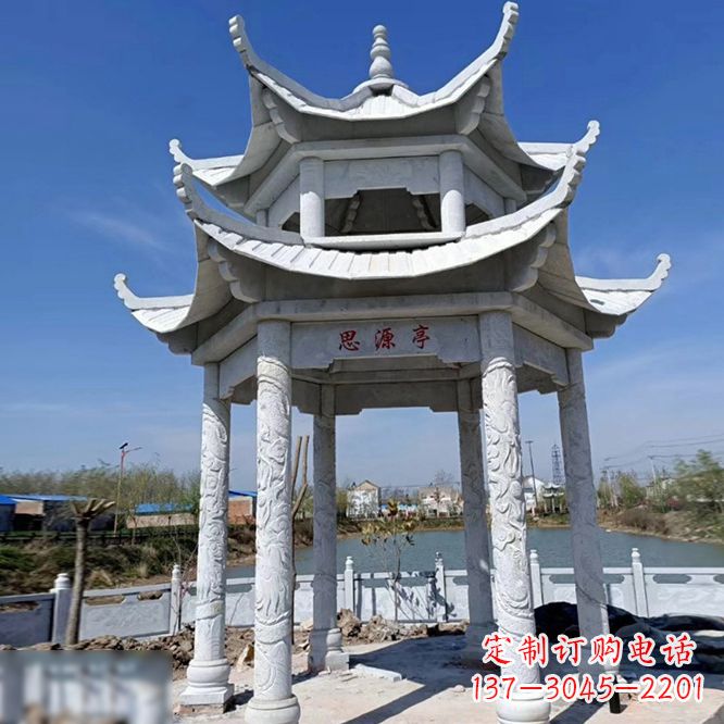 长沙公园大理石凉亭