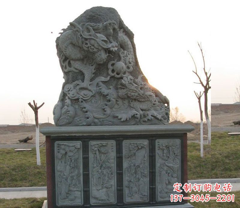 长沙精美的大理石龙雕塑