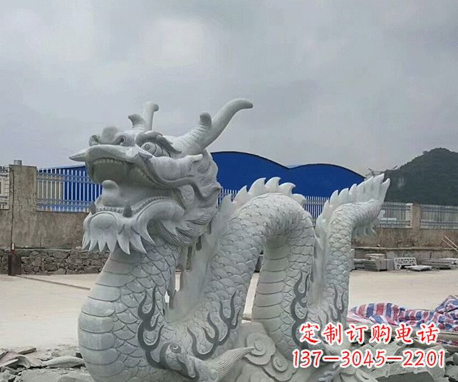 长沙大理石生肖龙景观石雕