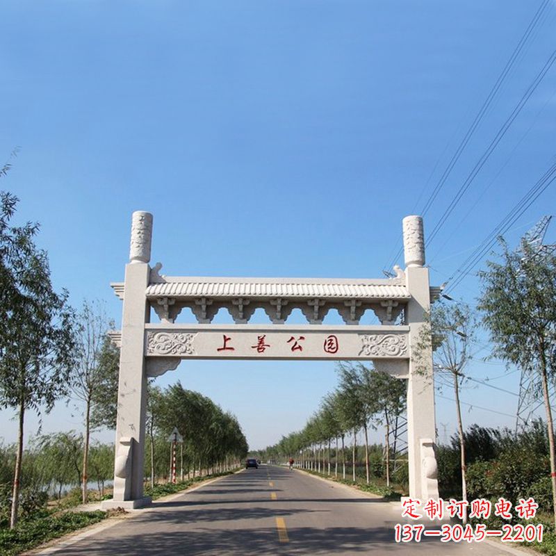 长沙精美石牌坊雕塑——打造公园独特风格