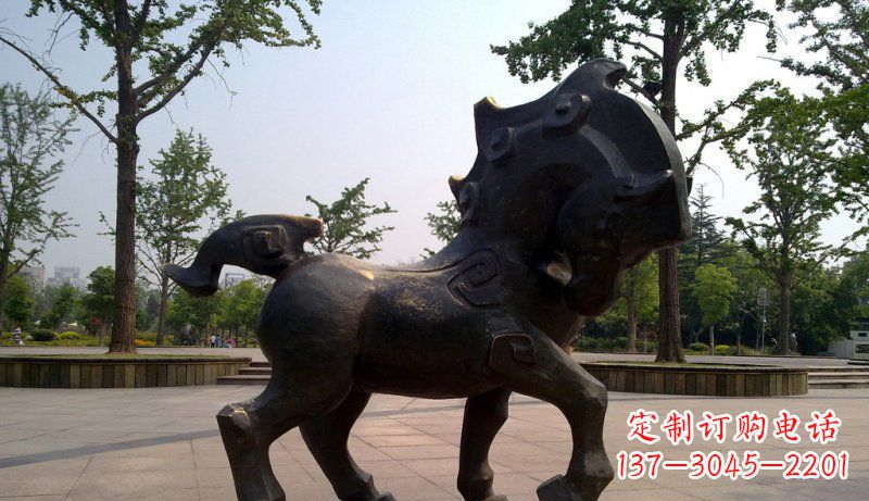 长沙中领雕塑灵动小马铜雕