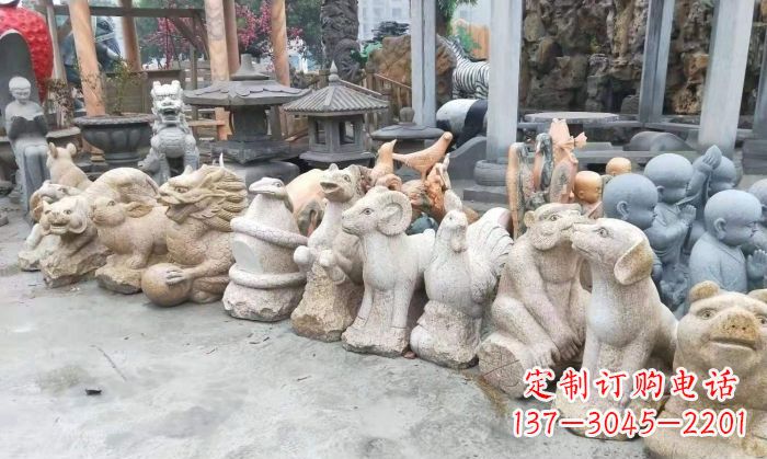 长沙十二生肖动物雕塑