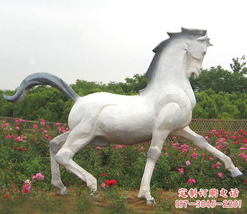 长沙公园动物石雕马