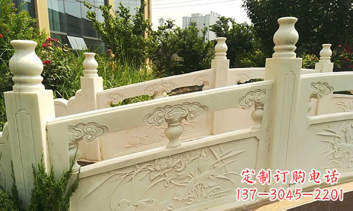 长沙精美汉白玉石拱桥雕塑