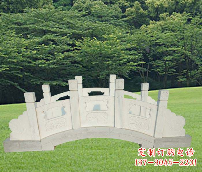 长沙手工精美汉白玉石拱桥雕塑