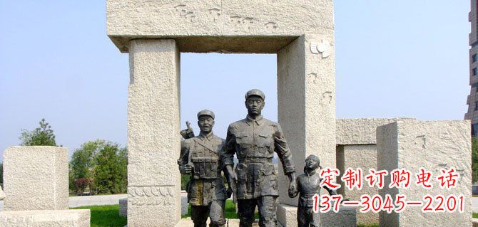 长沙纪念红军的铜雕制品