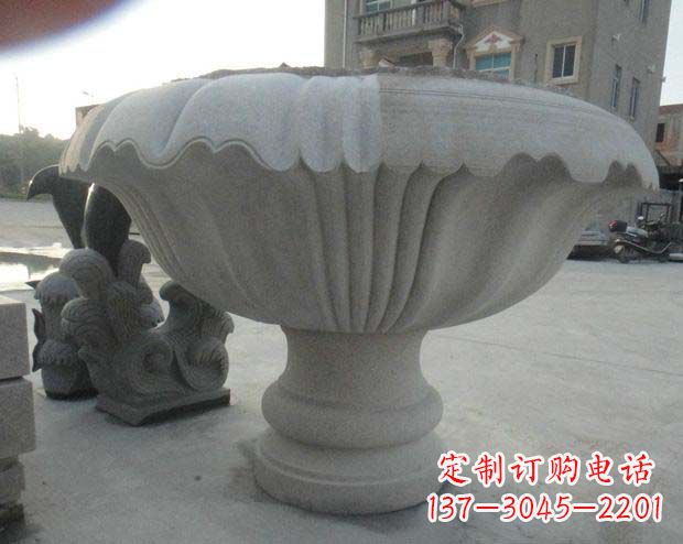 长沙高端大理石花盆雕塑