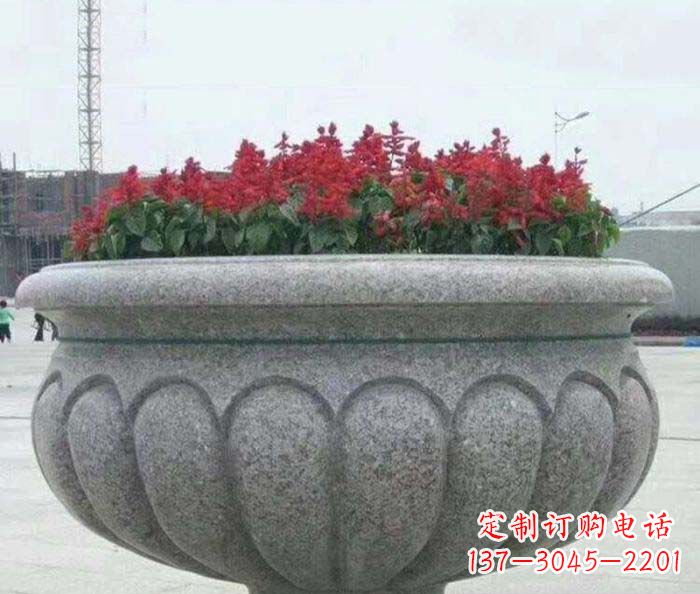 长沙精美大理石花盆雕塑