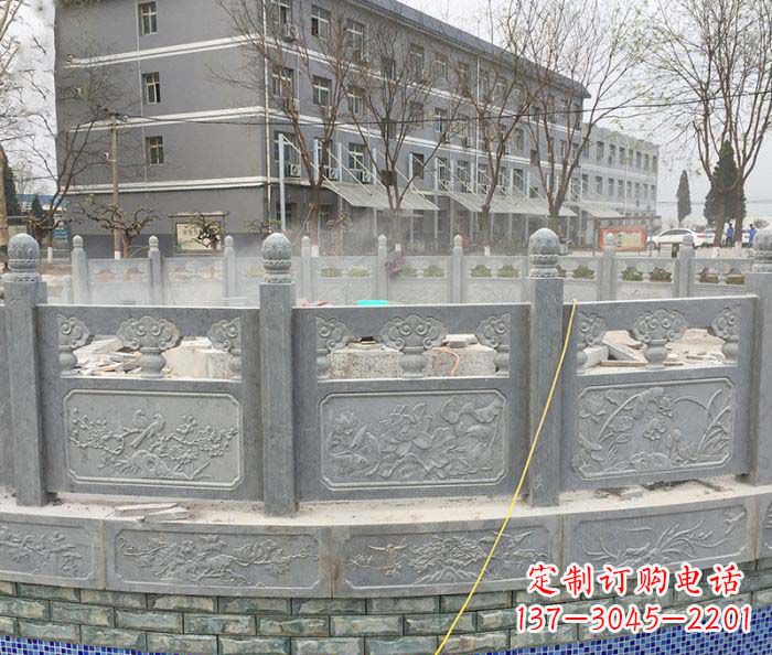 长沙公园景观大理石栏板雕塑