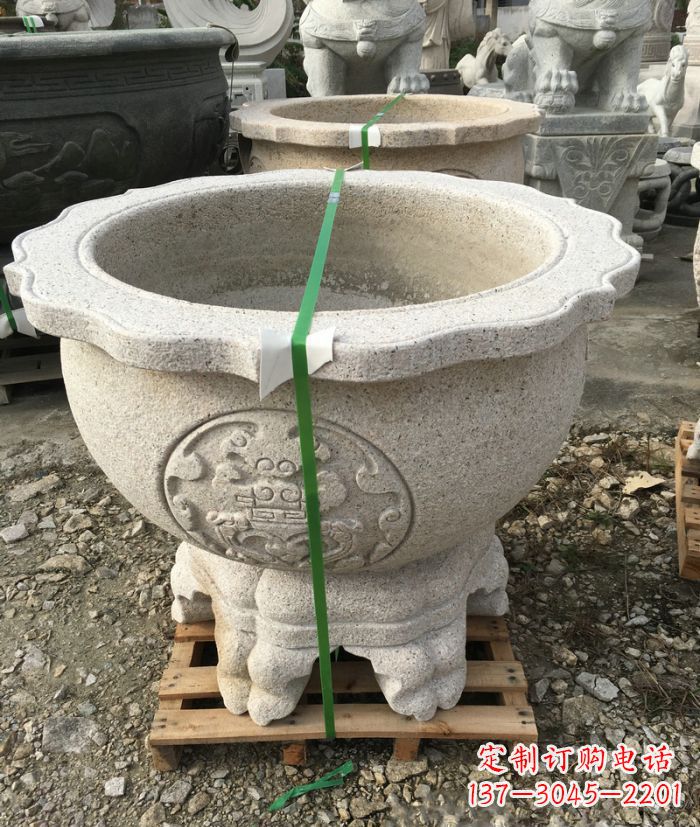 长沙高品质大理石水缸雕塑