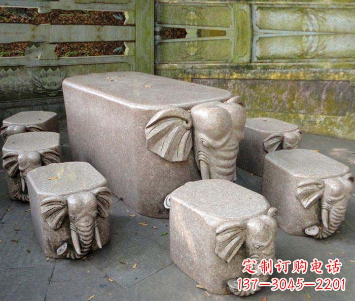 长沙精美小象大理石雕塑