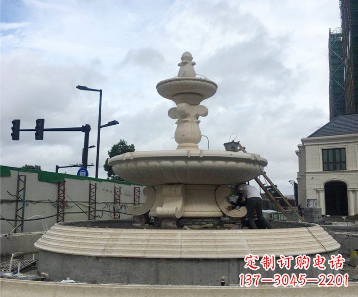 长沙公园景观大型喷泉石雕