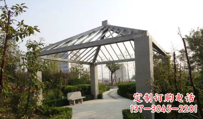 长沙精美不锈钢凉亭雕塑