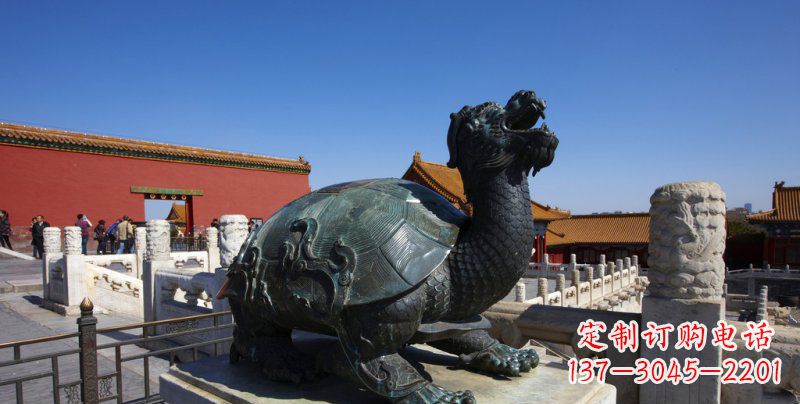 长沙公园龙龟景观铜雕