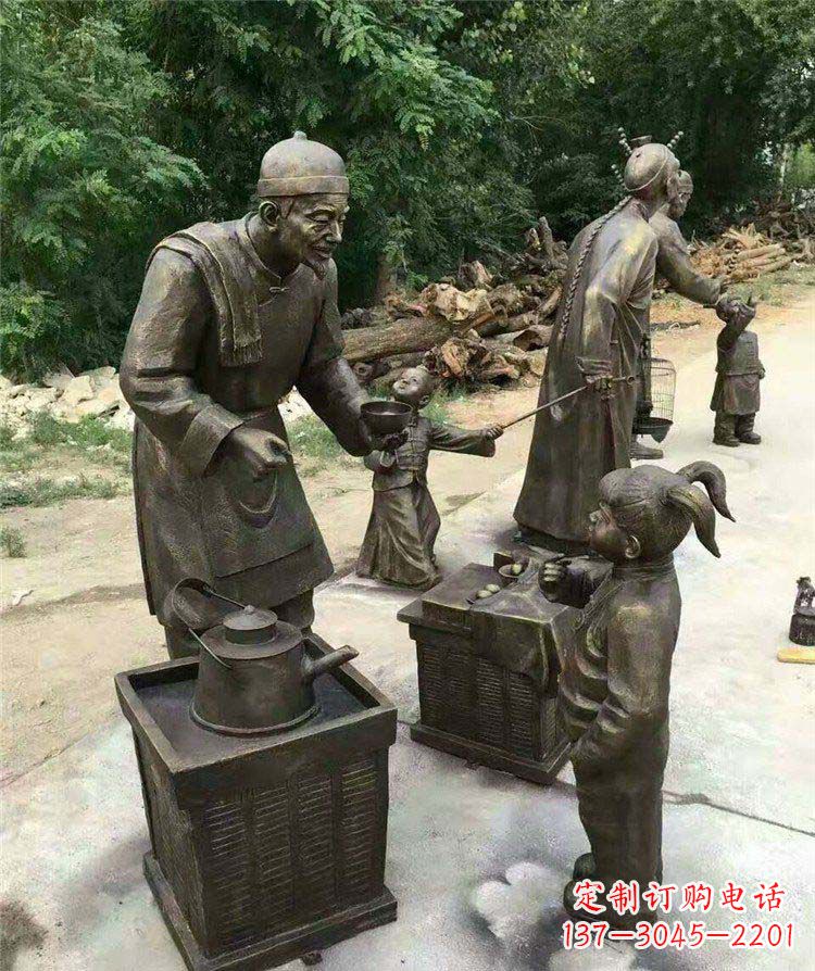 长沙精美可爱的小女孩铜雕
