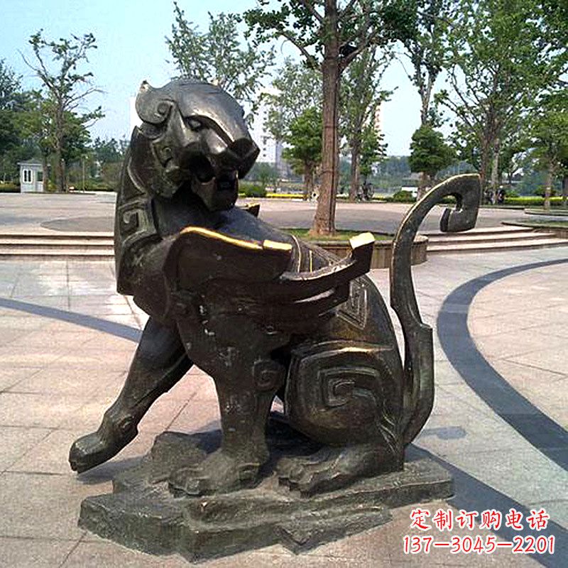 长沙公园神兽动物铜雕貔貅雕塑