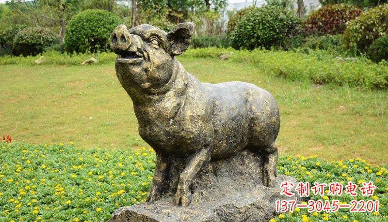 长沙公园十二生肖铜雕