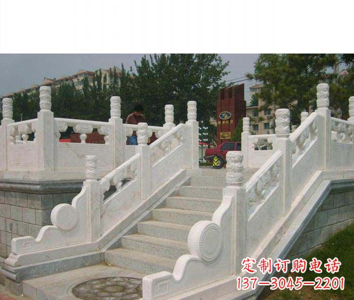 长沙公园石栏板大理石雕塑