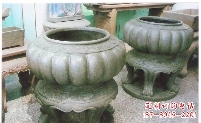 长沙公园水缸景观铜雕
