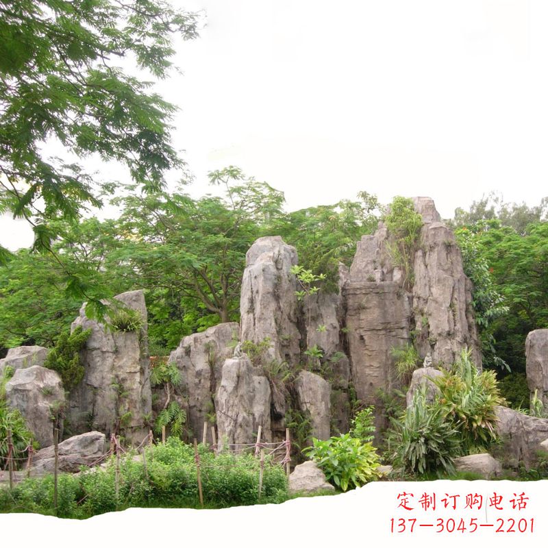 长沙公园塑石假山
