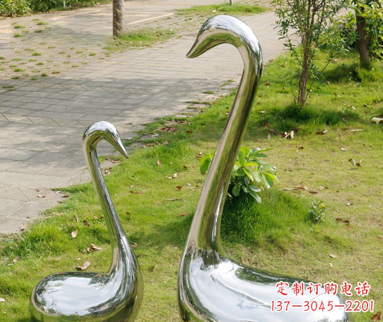 长沙精美雕刻,静谧优雅——不锈钢天鹅雕塑