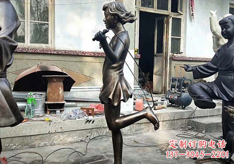 长沙精美女孩铜雕