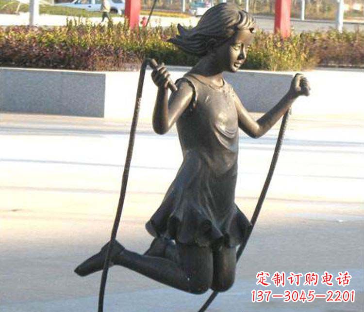 长沙汇聚灵动的青春,唯美女孩铜雕