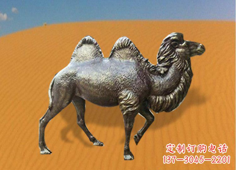长沙公园装饰精美铜骆驼雕塑