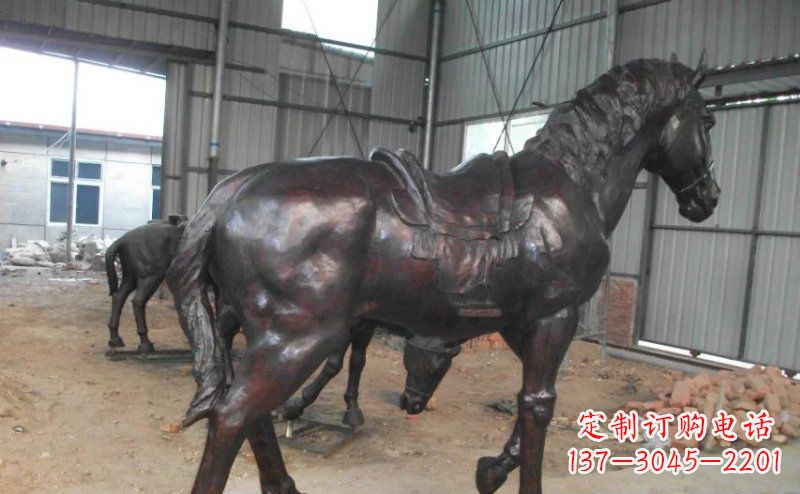长沙公园铜马动物铜雕