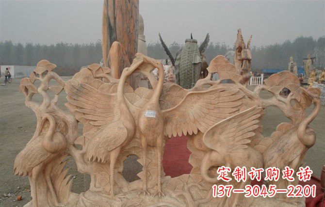 长沙精美仙鹤雕塑