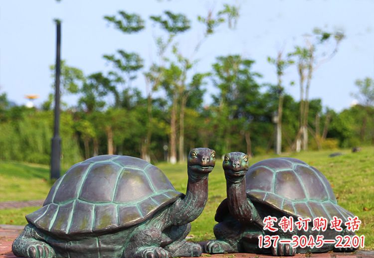 长沙中领雕塑别具特色的乌龟铜雕