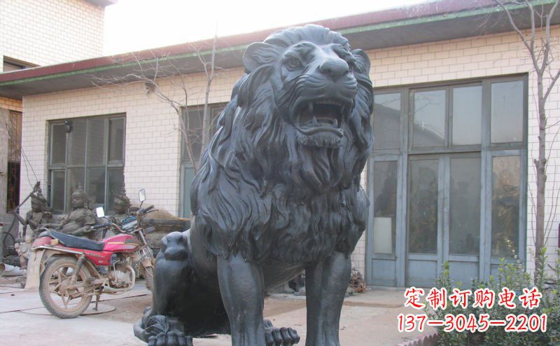 长沙公园西洋狮子铜雕