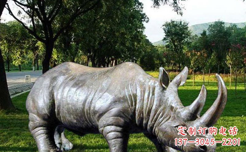 长沙公园犀牛玻璃钢