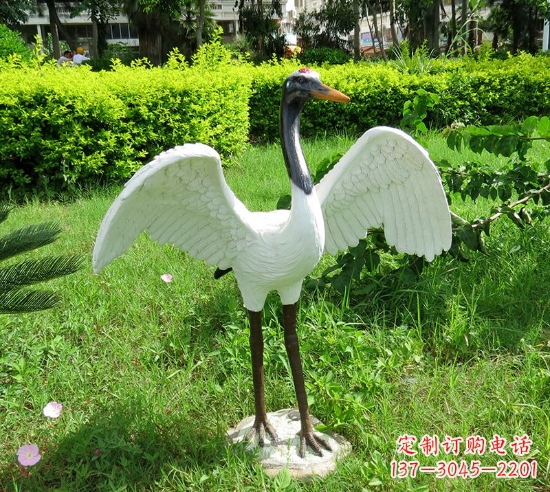 长沙中领雕塑精美的仙鹤雕塑
