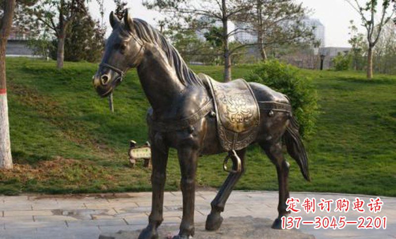 长沙公园铸铜马