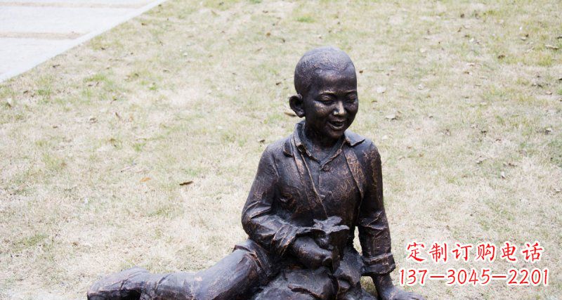 长沙儿童景观铜雕