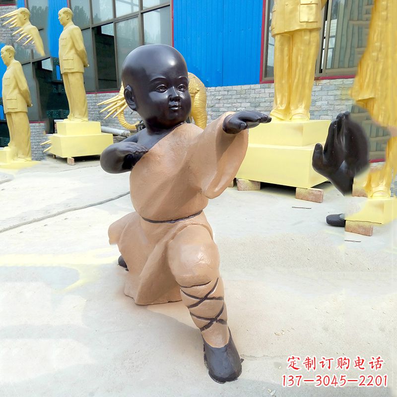 长沙传承传统文化的绝佳礼品——“功夫小和尚”雕塑