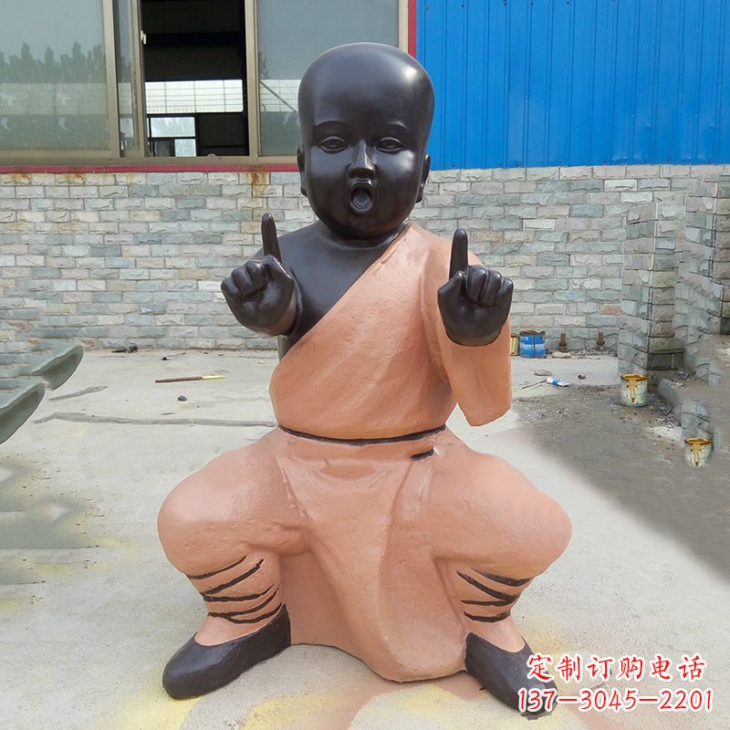 长沙铜雕功夫小和尚