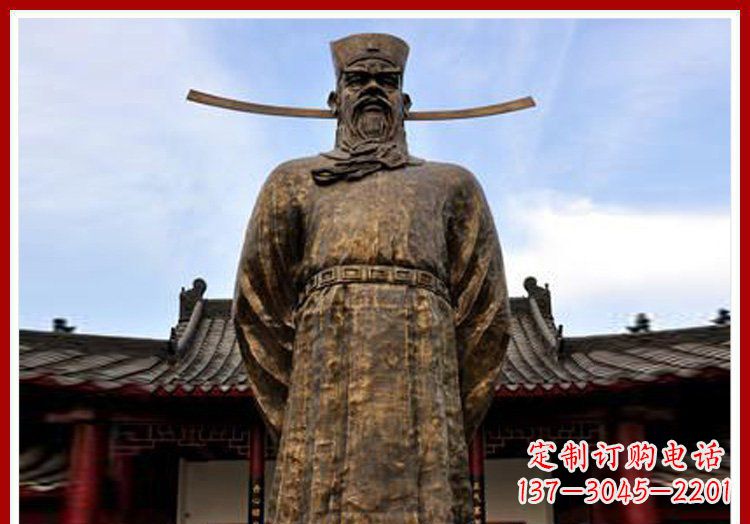 长沙古代历史人物包拯官员铜雕