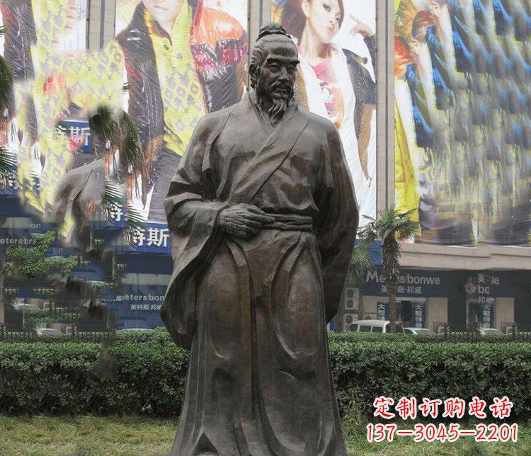 长沙古代名人李时珍铜雕