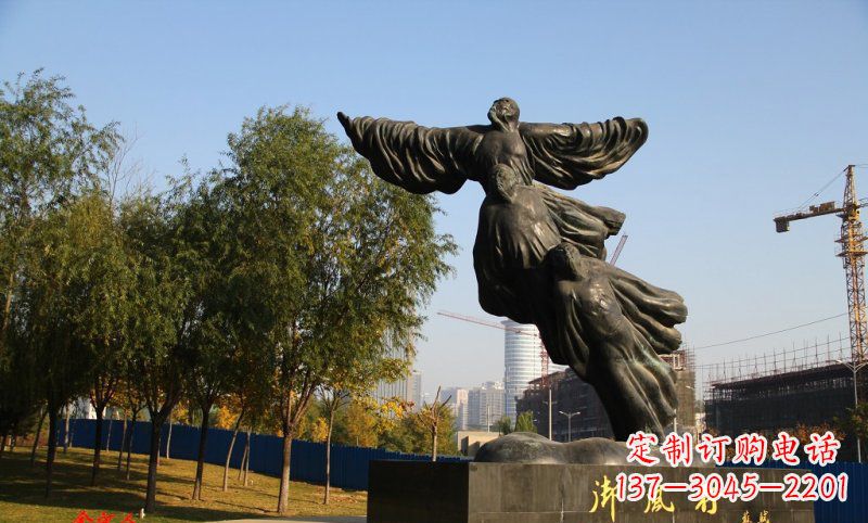 长沙古代名人苏轼铜雕
