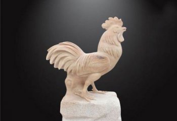 长沙公园动物公鸡石雕