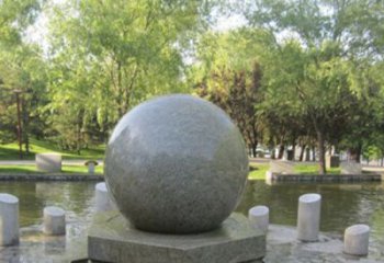 长沙公园景观小型风水球石雕