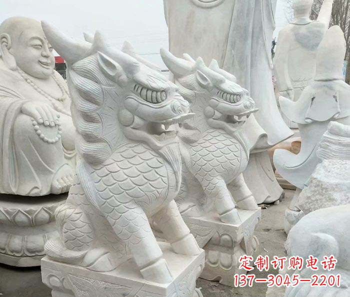 长沙中领雕塑麒麟石雕：传承古典韵味