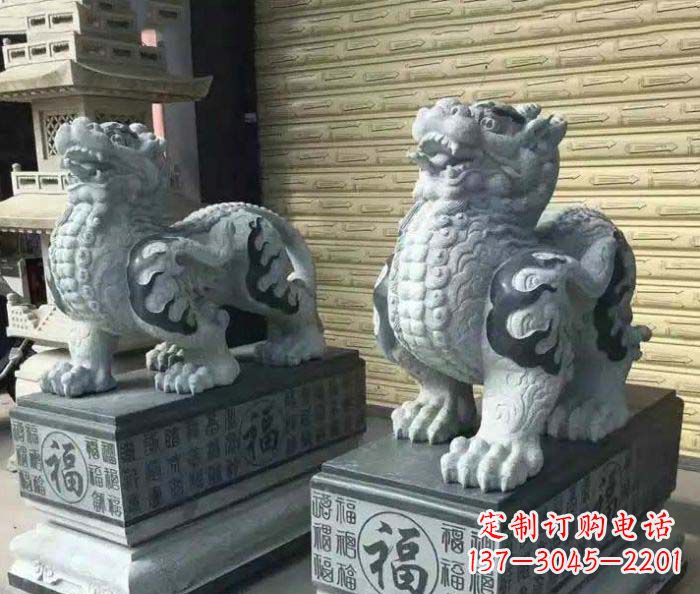长沙传承经典的古典貔貅石雕