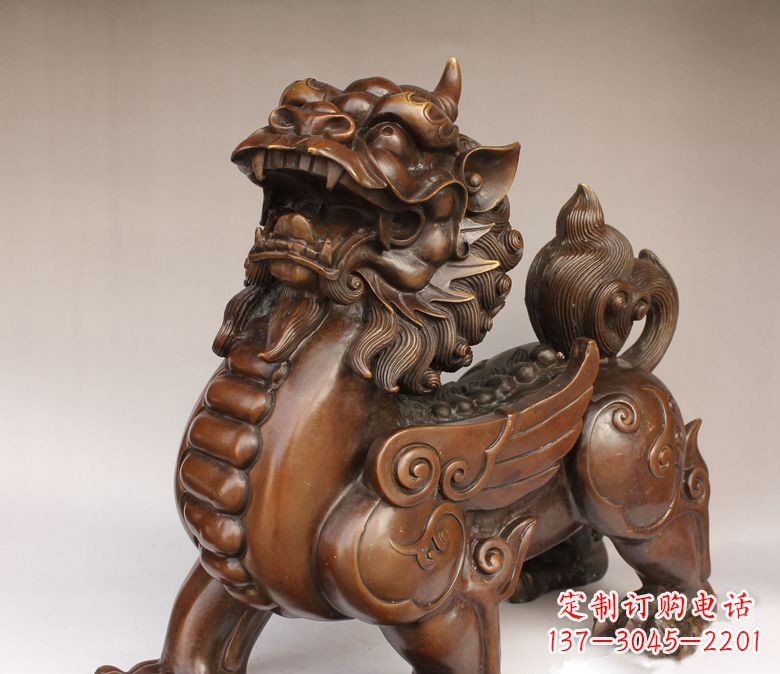 长沙古代神兽貔貅铜雕